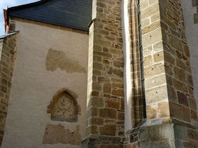 Abbau des Gerüstes an der Südseite (Foto: Karl-Franz Thiede)